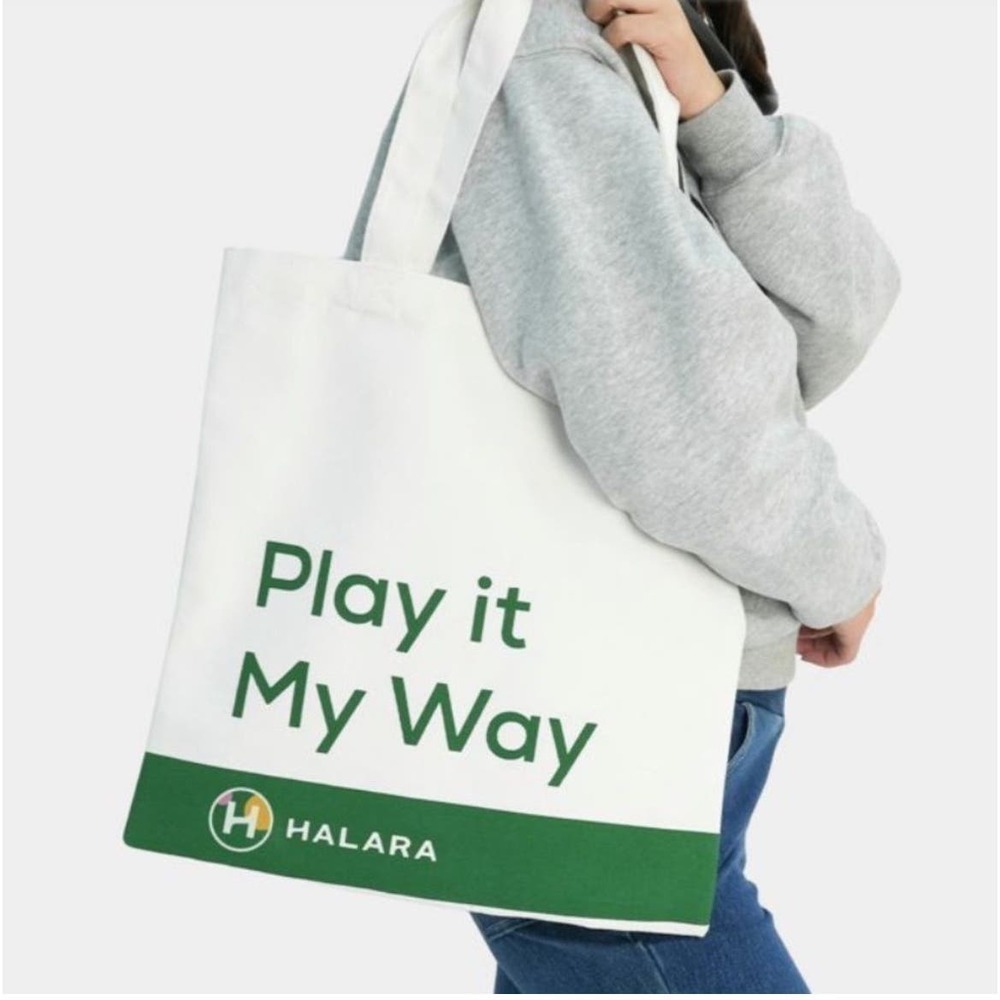 Halara Play it‎ My Way Canvas Tote Brand New With Tag